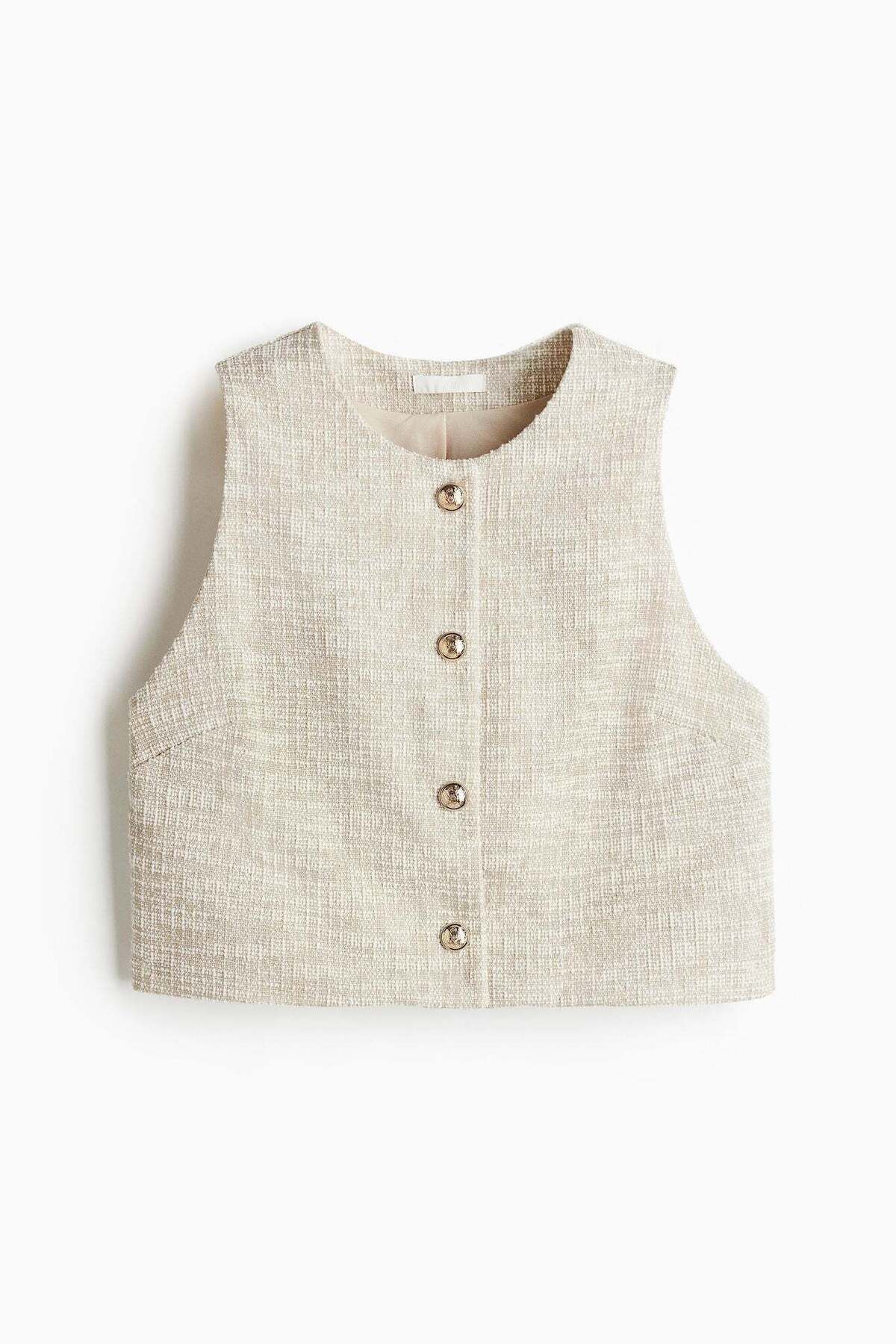 H&M-Bouclé jersey waistcoat 3