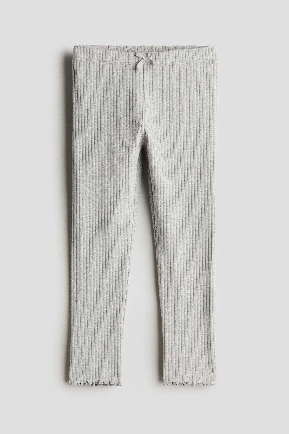 H&M-Ribbed cotton leggings 2
