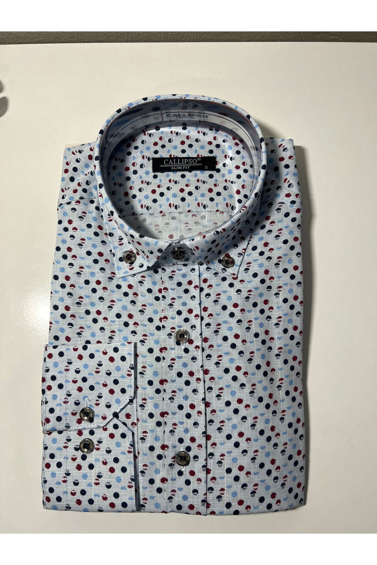 Modaley Giyim Cămașă Pentru Bărbați, Cu Mânecă Lungă, Cu Mânecă Lungă, Cu Guler Cu Nasturi, Din Bumbac, Ușor De Călcat Masculin - M