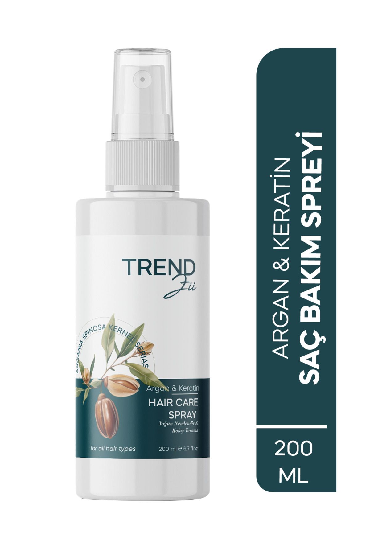 Trendzii Keratin & Argan Besleyici, Onarıcı Kolay Tarama Saç Bakım Sütü 200 ml