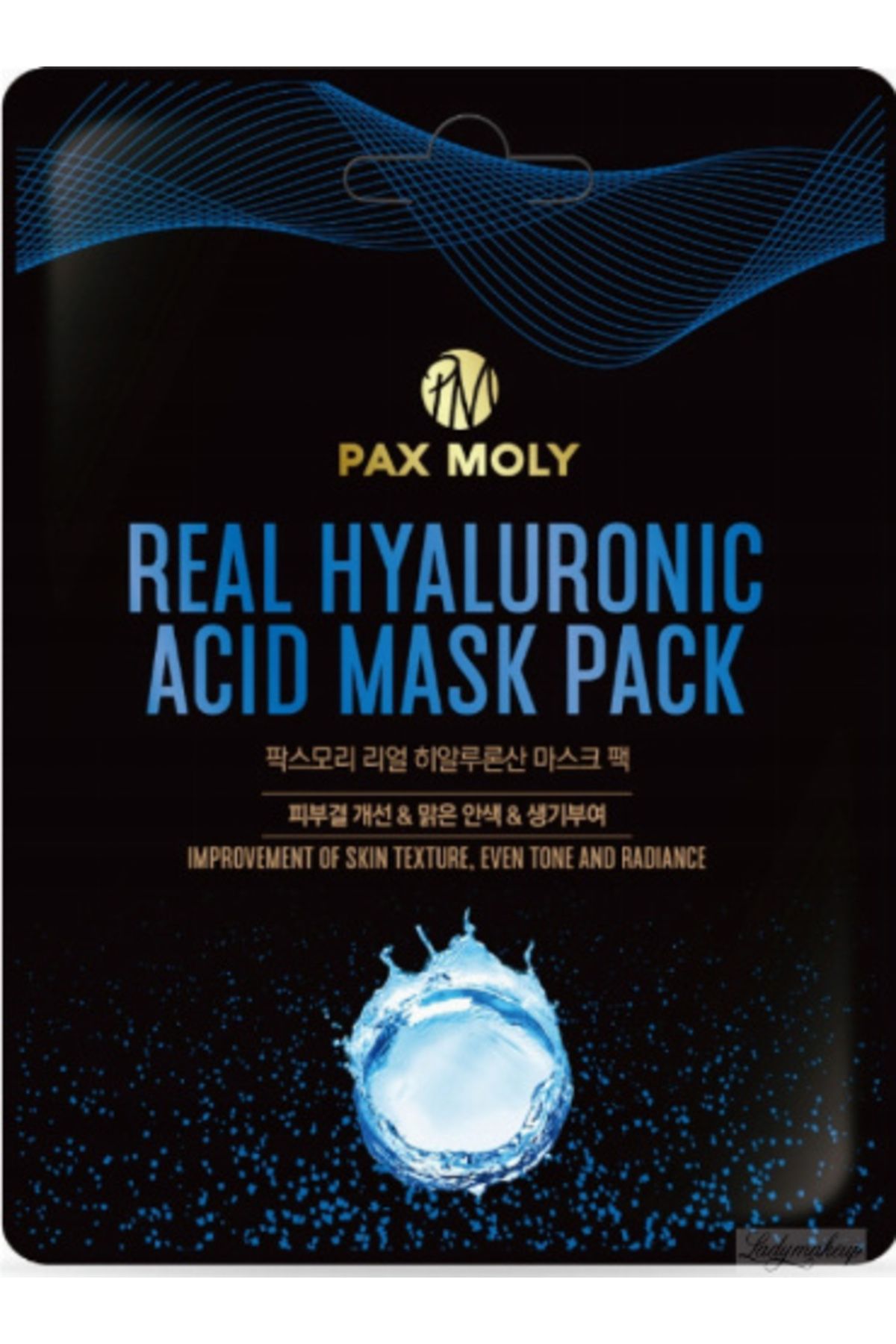 Pax Moly Real Hyaluronic Acid Mask Pack - Mască În Foaie Hidratantă Intensivă Cu Acid Hialuronic 25 Ml - One Size