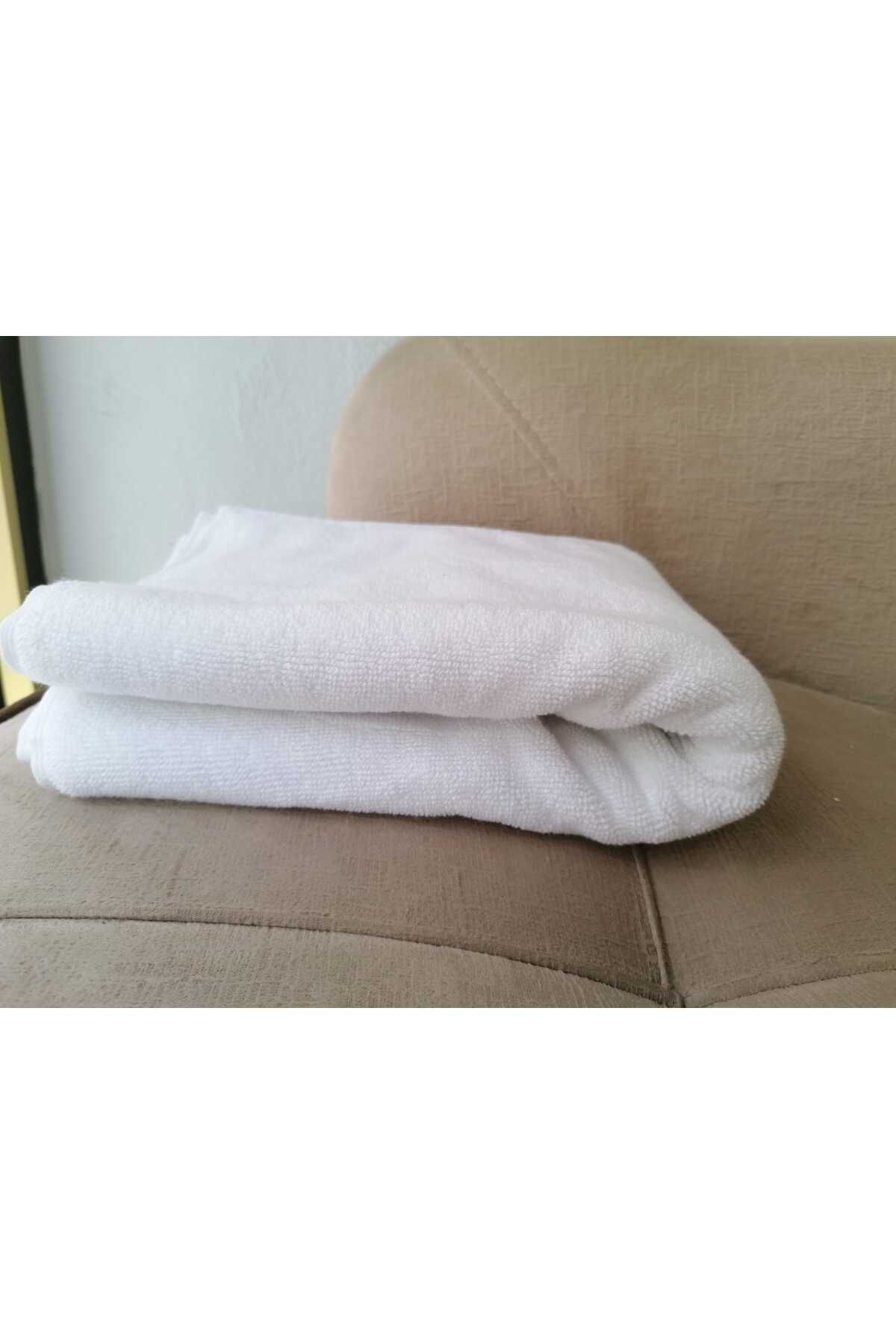 MEŞELİ TEKSTİL-Ultra Luxury White Hotel Bath Towel - 2 Pieces, 90X180 King Size, Thick 1200 Gr (Recommended Product) 3