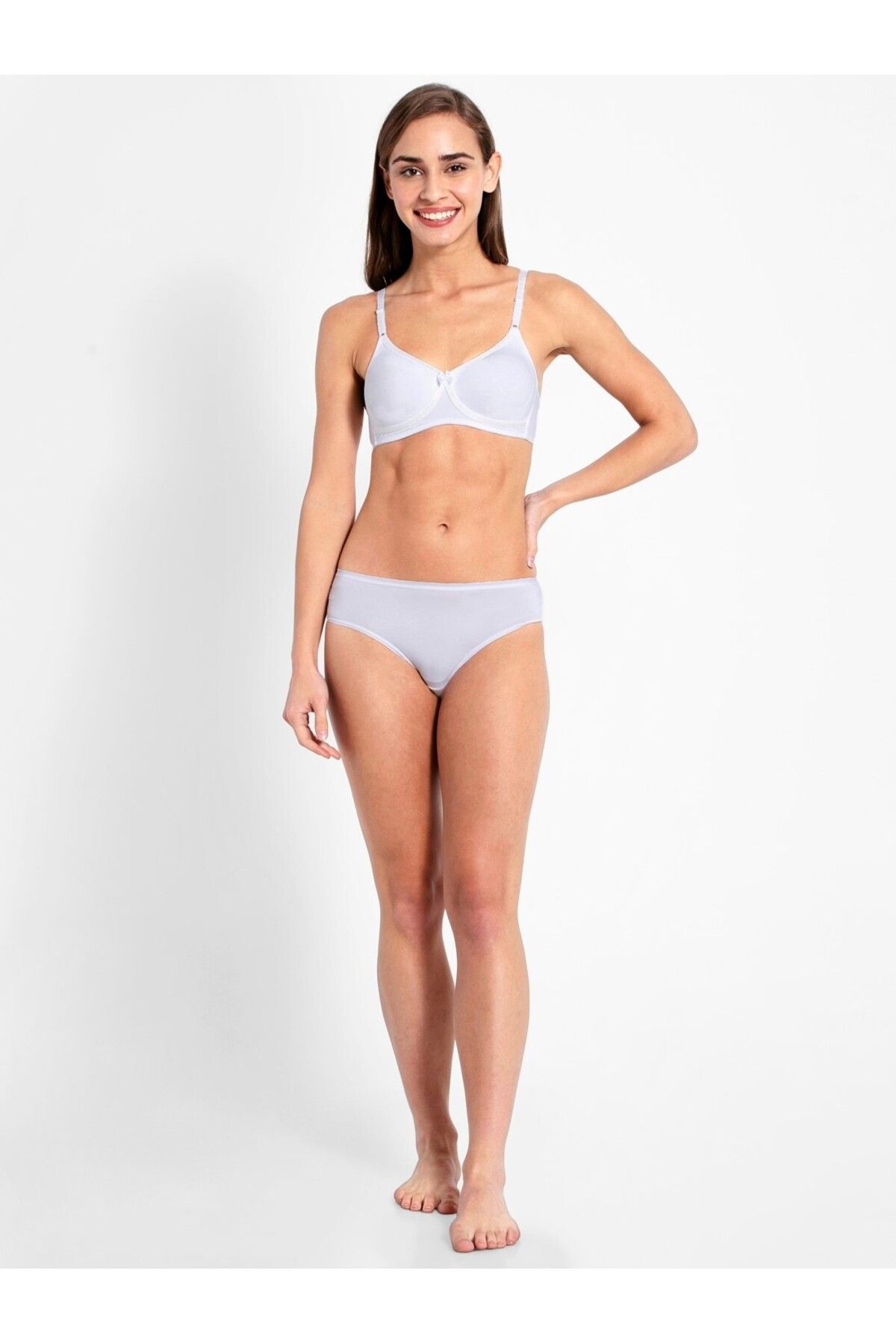 JOCKEY-Essence Seamless Crossover Bra 1721-01 White 4