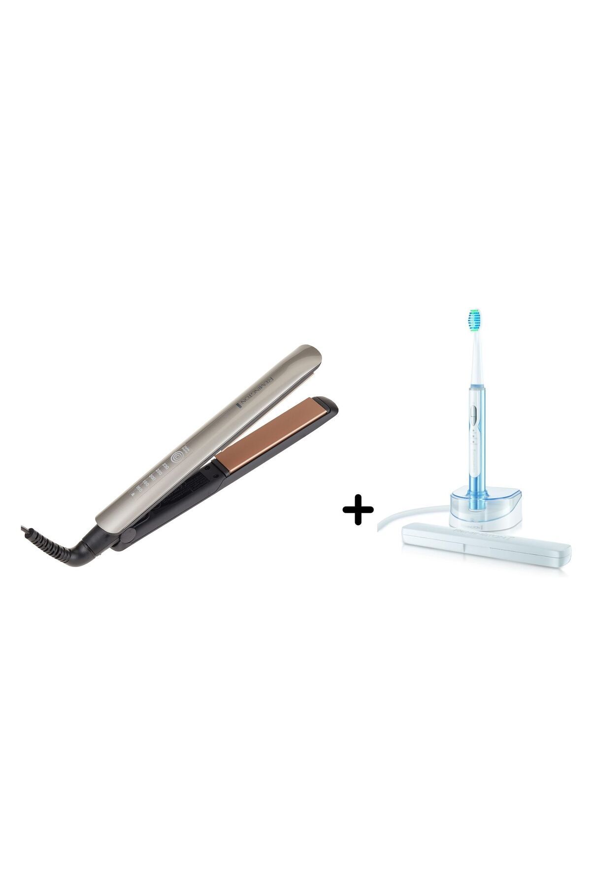 AvantajPaketi S8590 Pro Keratin Bakım Seramik Plaka Düzleştirici+SonicFresh Ultra TemizlikDişFırçası