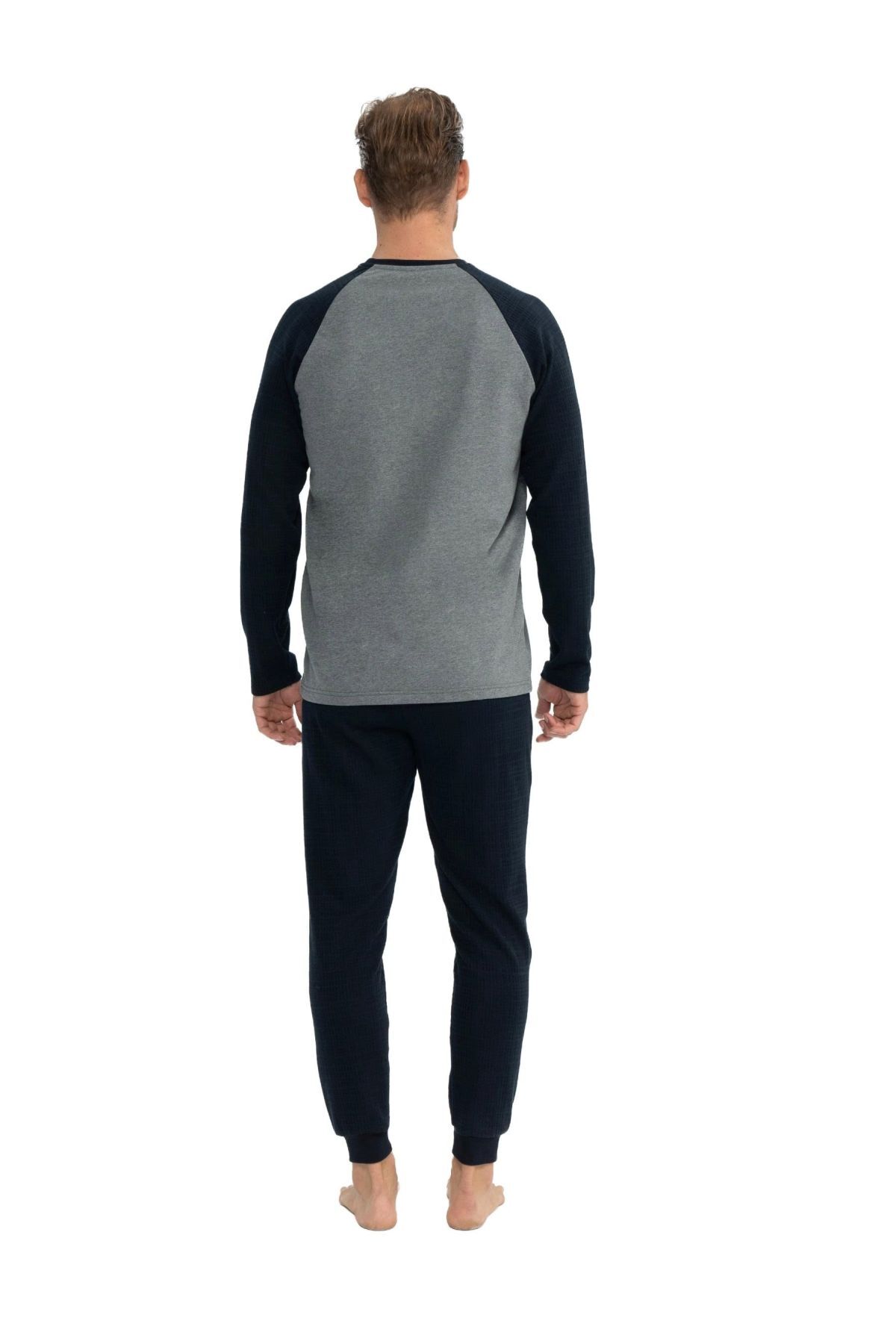 ست پیژامه و لباس خواب مردانه یقه گرد | یو اس پولو U.S. Polo Assn. TYCCD6A29C825D7400 TR - تصویر 3