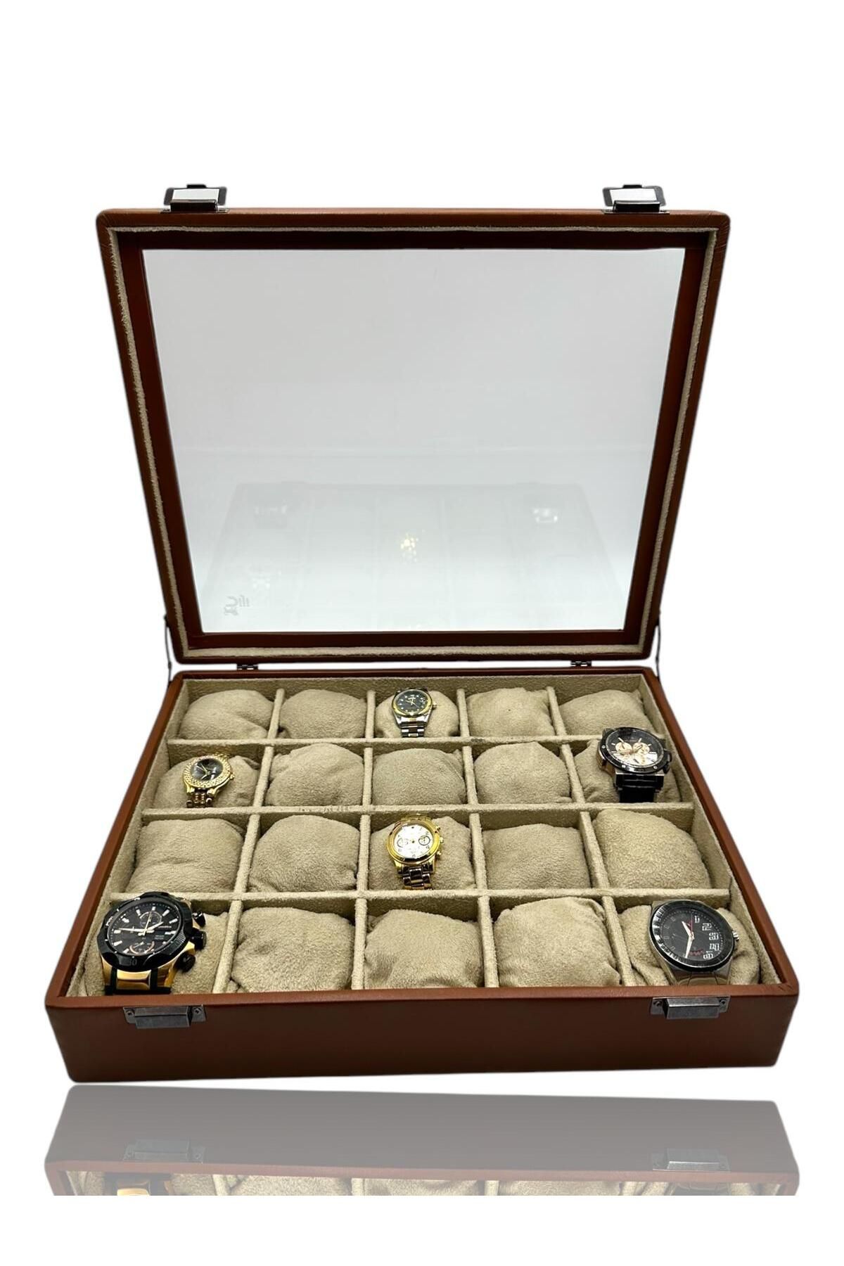 Dijital Çarşı-Diji 20-Piece Tan Watch Box 1