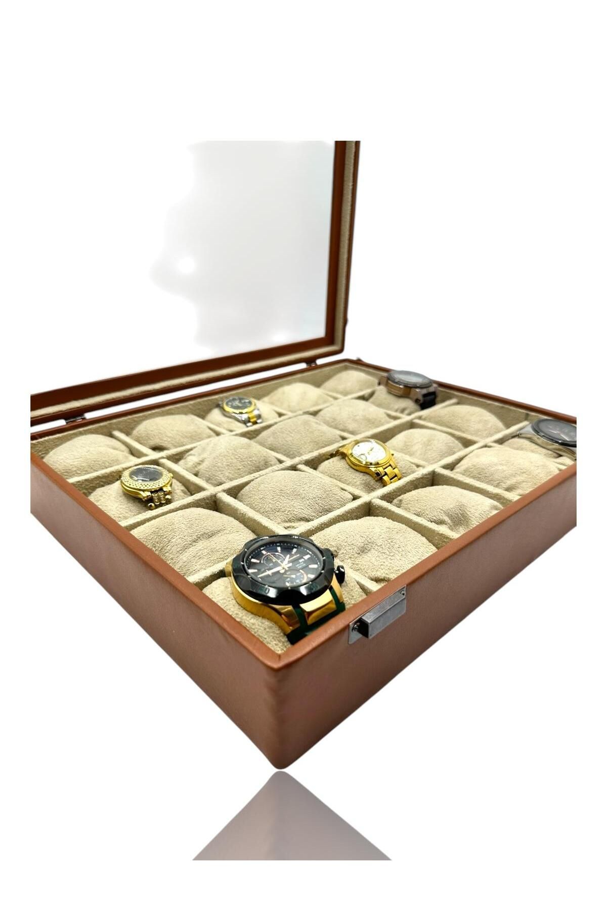 Dijital Çarşı-Diji 20-Piece Tan Watch Box 2