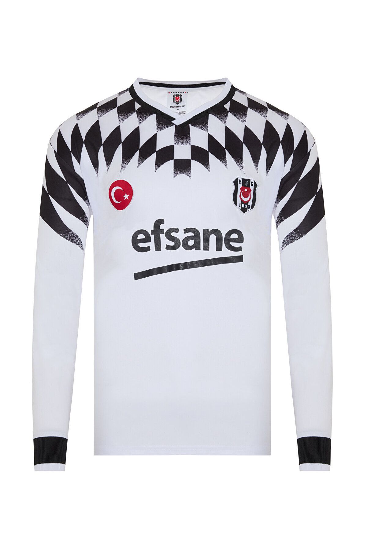 Kartal Yuvası BEŞİKTAŞ RETRO EFSANE UZUN KOL BEYAZ FORMA
