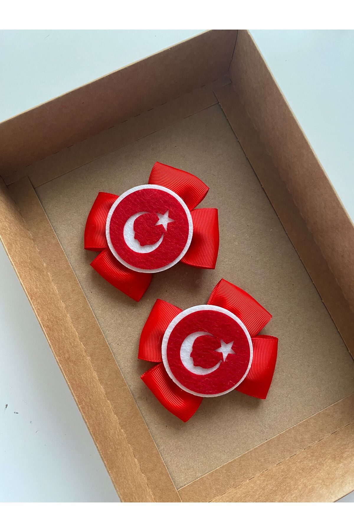 Stil Tasarım Toka-Ataturk Red Buckle Set of 2 with Flags 1