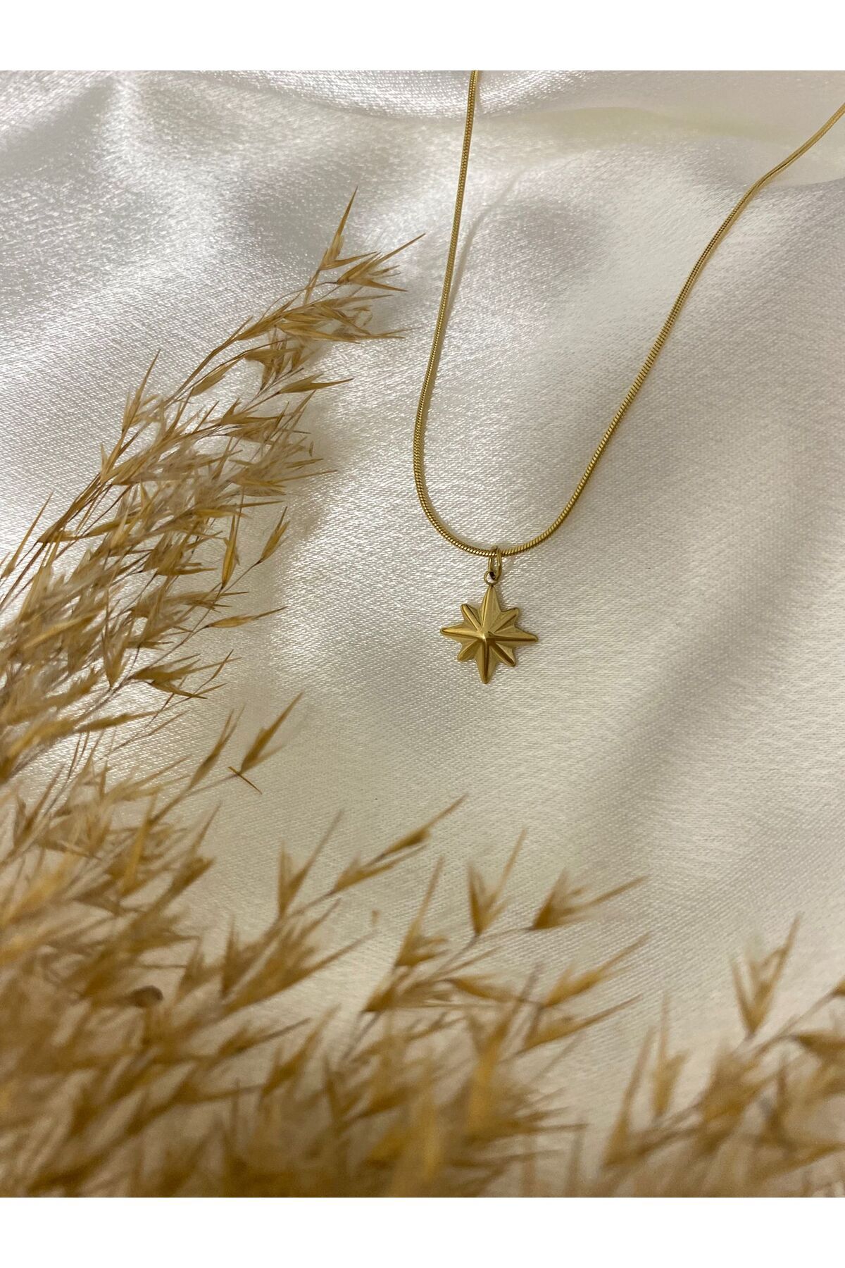 stainles steel-Star Model Minimal Steel Necklace 1