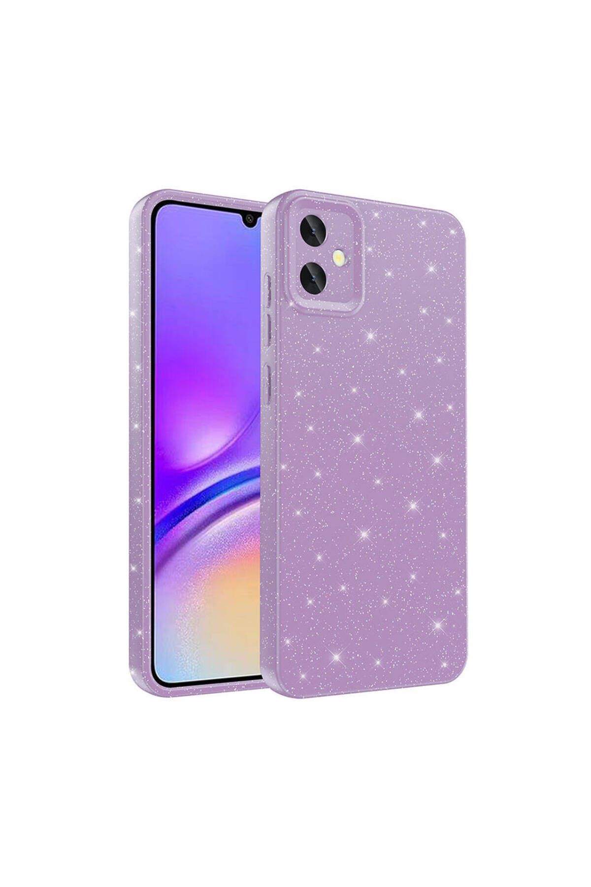 Kupa Samsung Galaxy A05 Kılıf Kamera Korumalı Simli Parlak Darbe Emici Şık Silikon Kapak