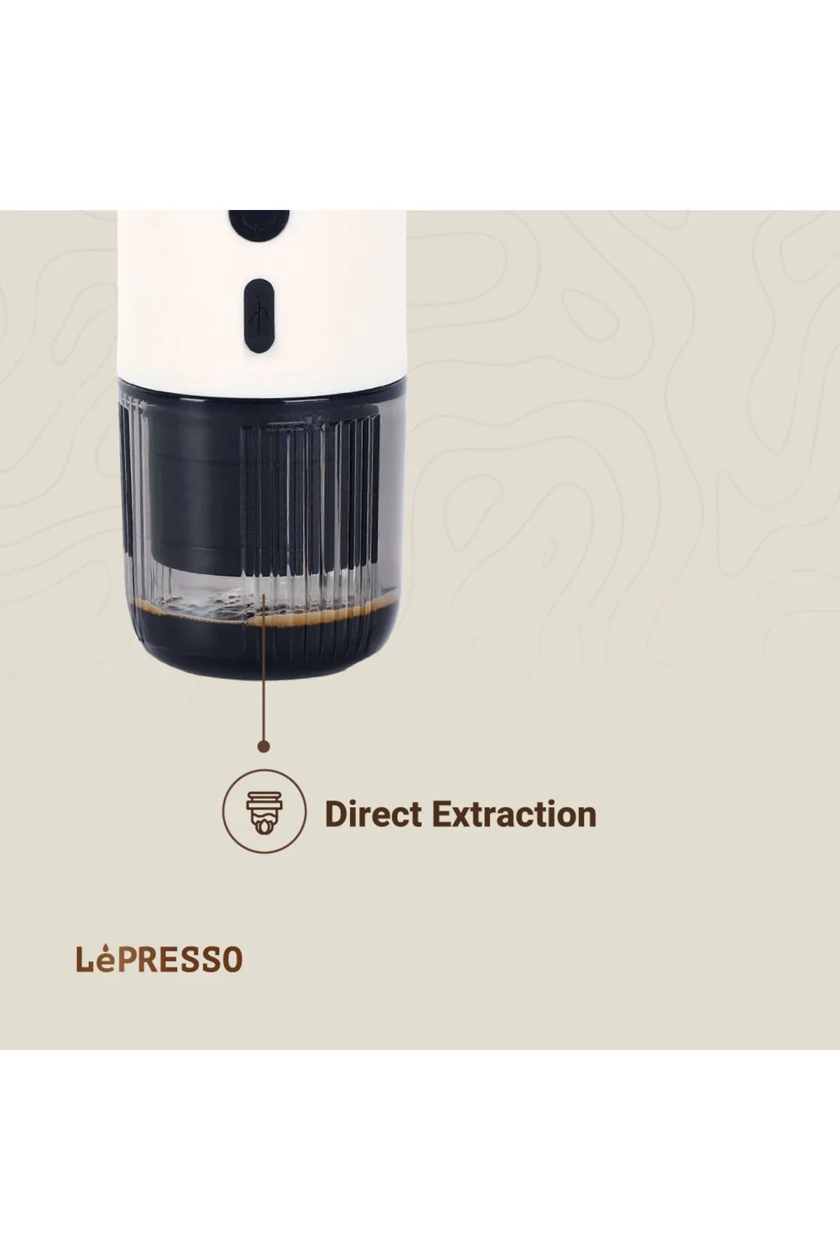 Lepresso-Portable Espresso Machine With Thermal Meter - White 6