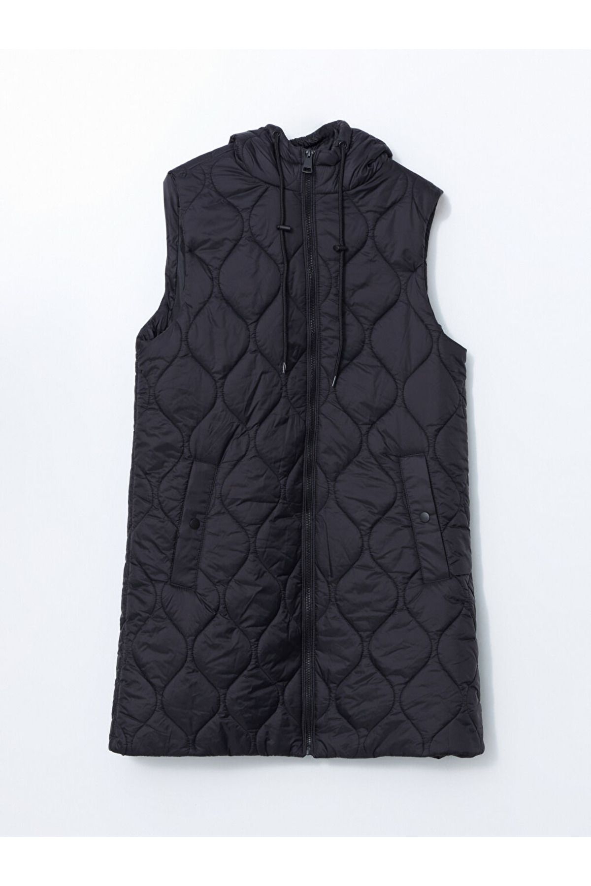 LC Waikiki-Lcwaikiki Women's Inflatable Hooded Quilted Vest 1