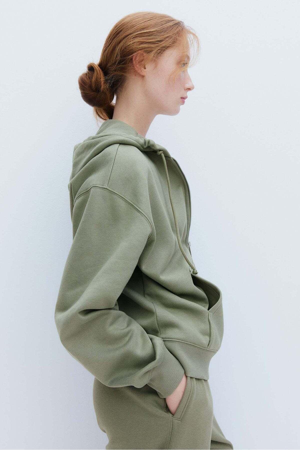 H&M-Zip-through hoodie 1