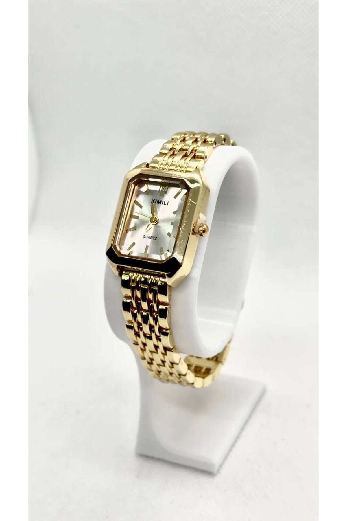 QUARTZ-Elegant Women's Watch with Rectangular Dial, Stainless Steel Watch, 22mm Dial 12mm Band 2