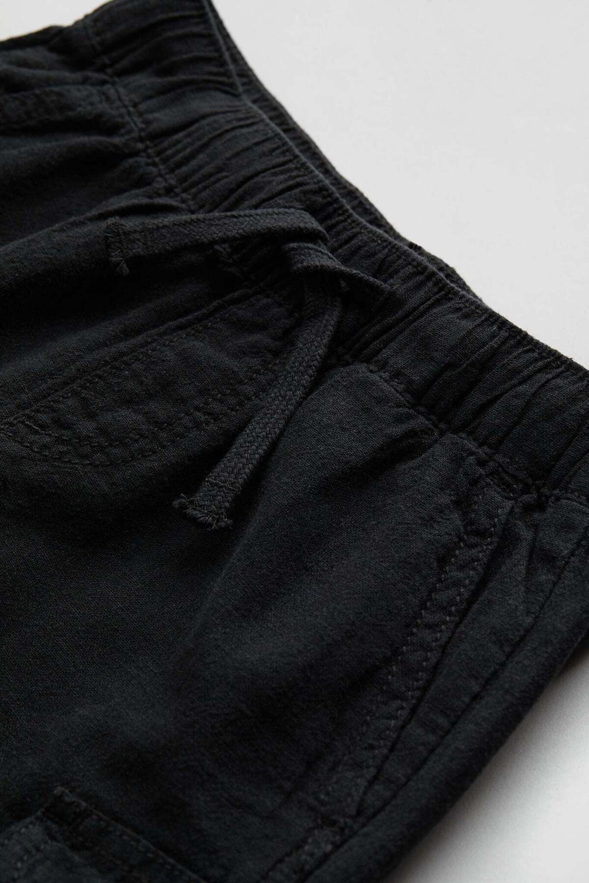 H&M-Linen-blend cargo shorts 5