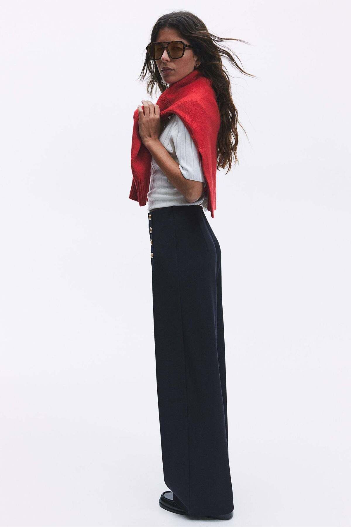 H&M-Button-front trousers 4