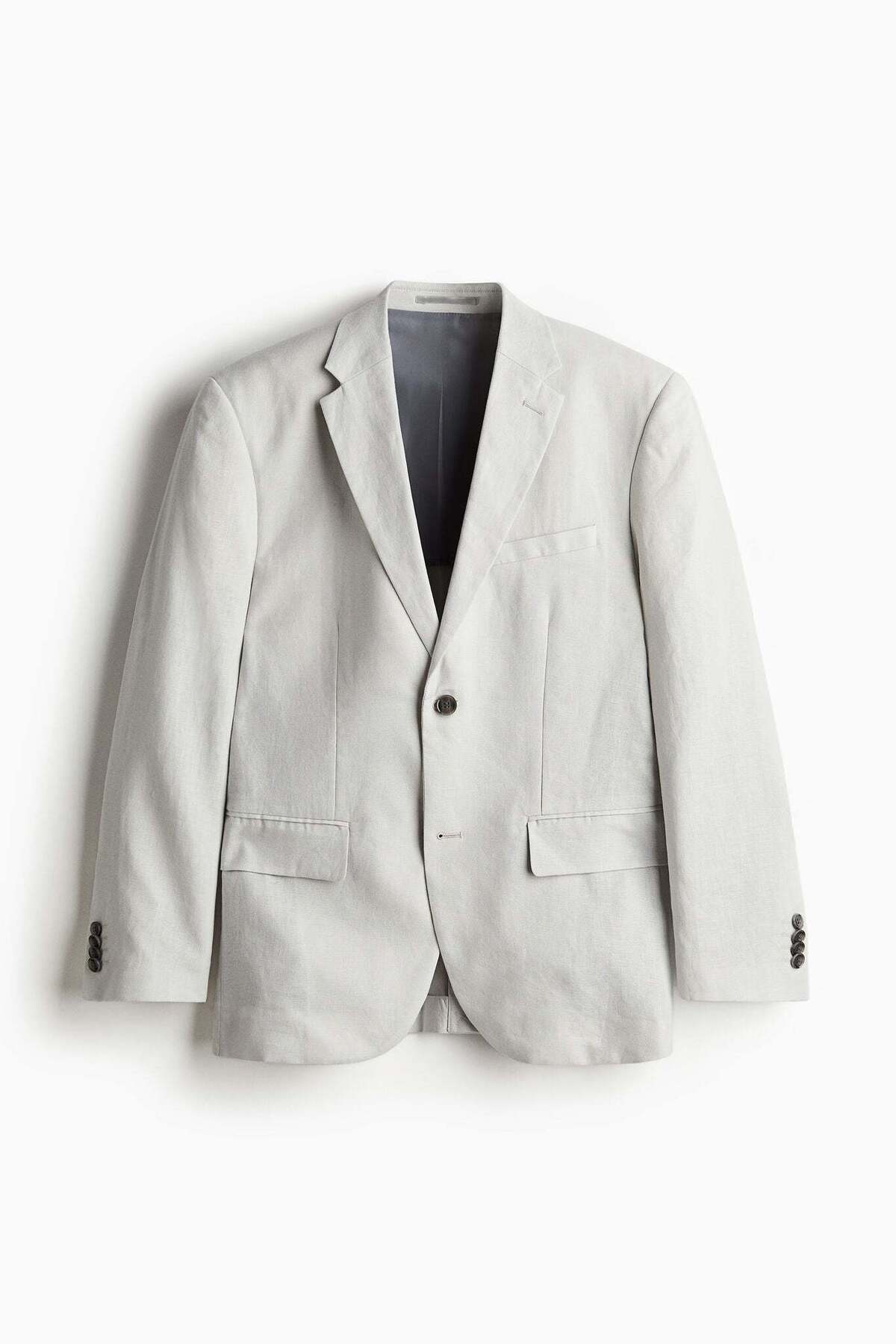 H&M Linen jacket Slim Fit