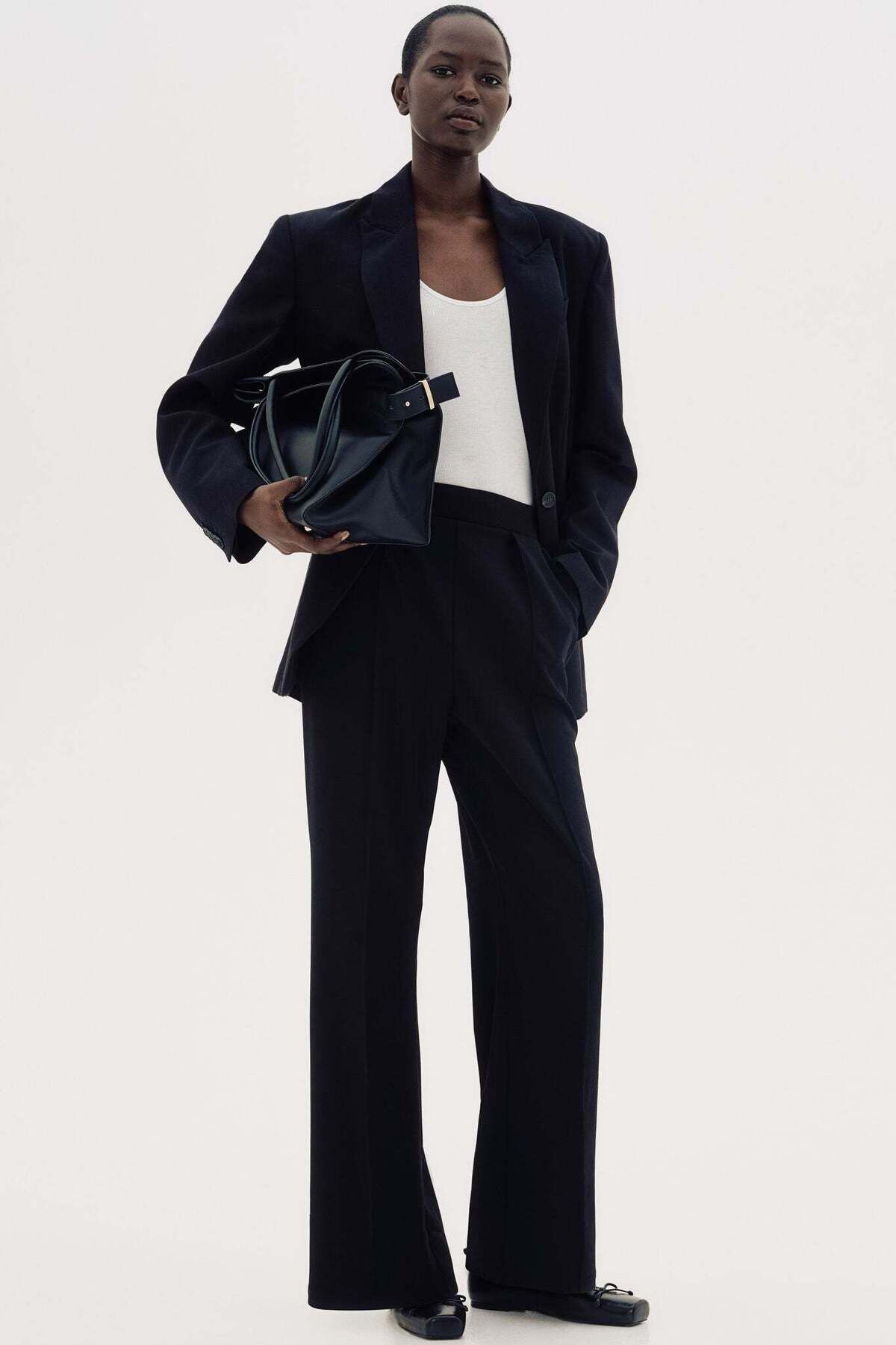 H&M-High-waisted tailored trousers 5