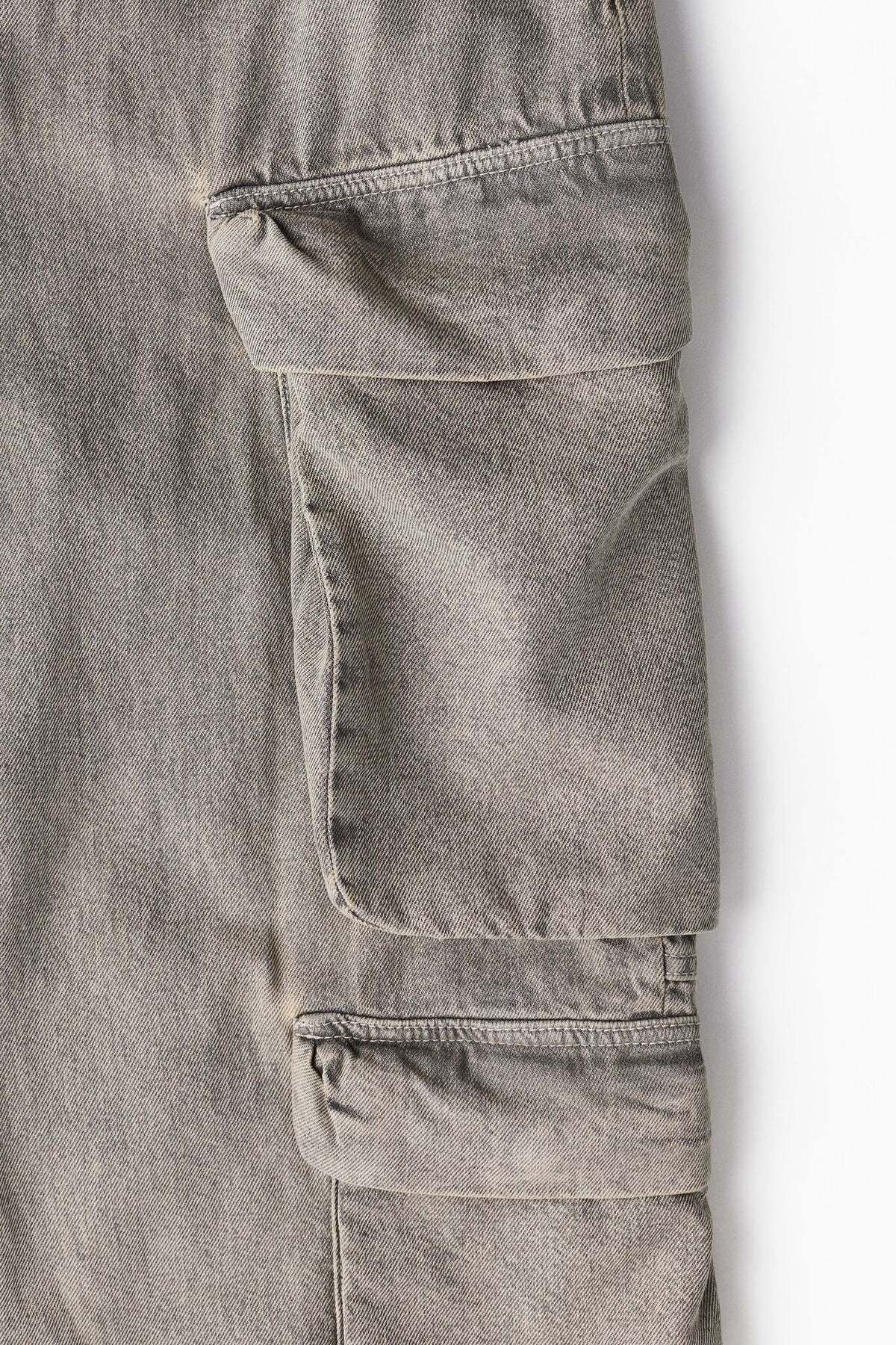 H&M-Baggy Cargo Jeans 4