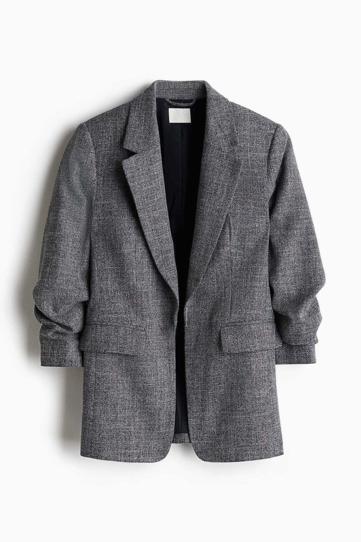 H&M-Gathered-sleeve blazer 3