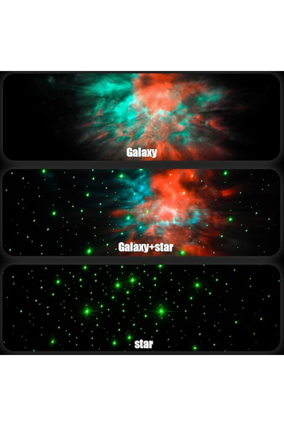 AWH-Galaxy Light Projector – Starry Night Lamp with Timer & Remote, Adjustable 3