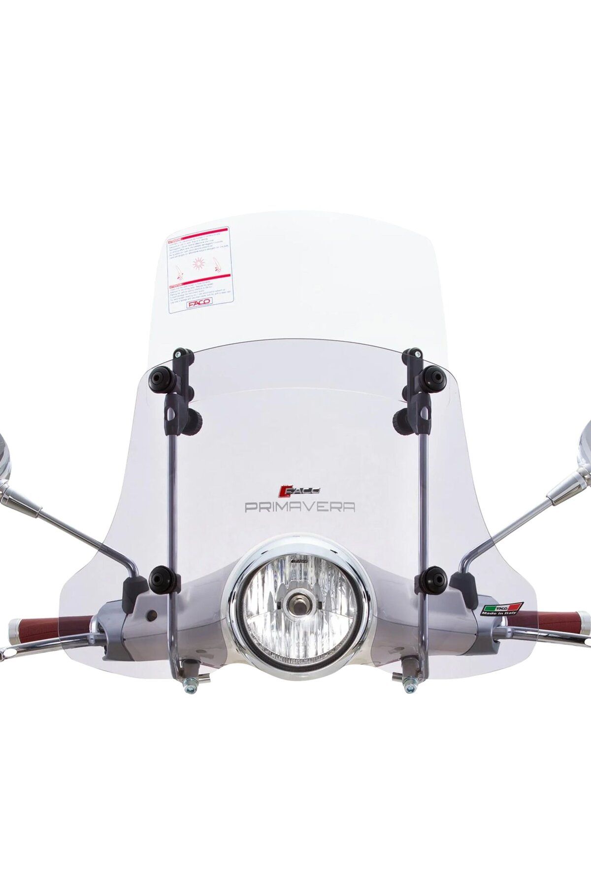 Vespa Primavera 50-150ccm Ön Cam Asansörlü *füme-şeffaf* (2014- ) /faco
