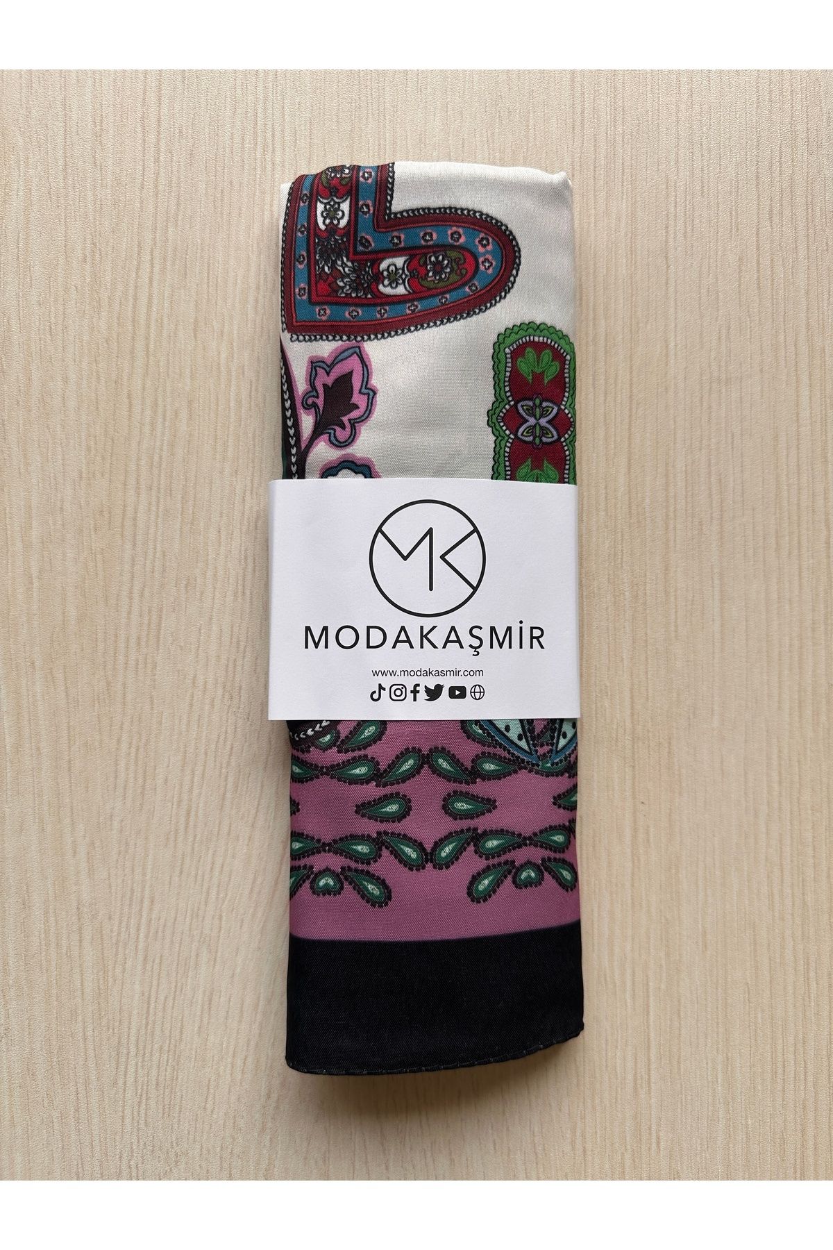 Modakaşmir-Modakaşmiş Soft Ethnic Shawl Pattern 1 Color 11 190X75 2