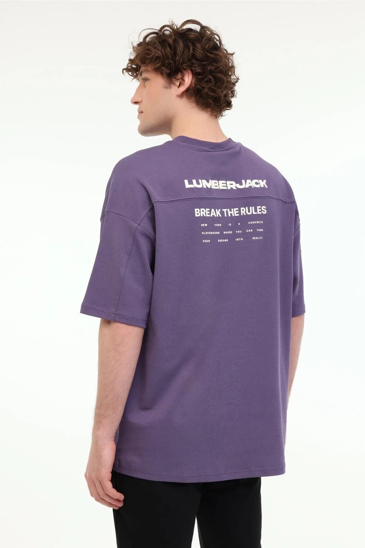 lumberjack-ml Ανδρικό μπλουζάκι μεγάλου μεγέθους Franco 11ff10 5fx 2