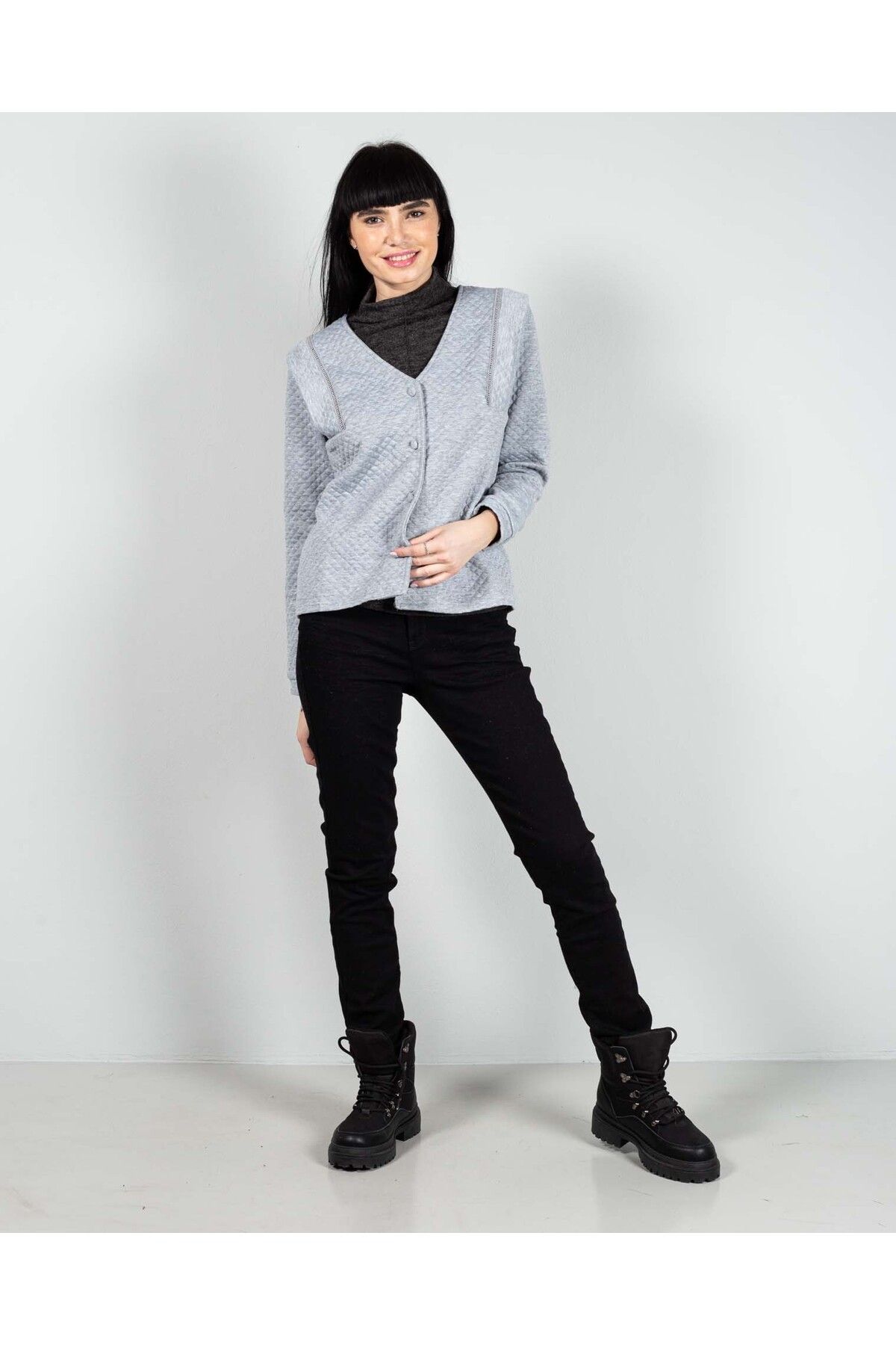 Miniprix-Jacket with buttons and elastic cuffs 24MAB06015 2