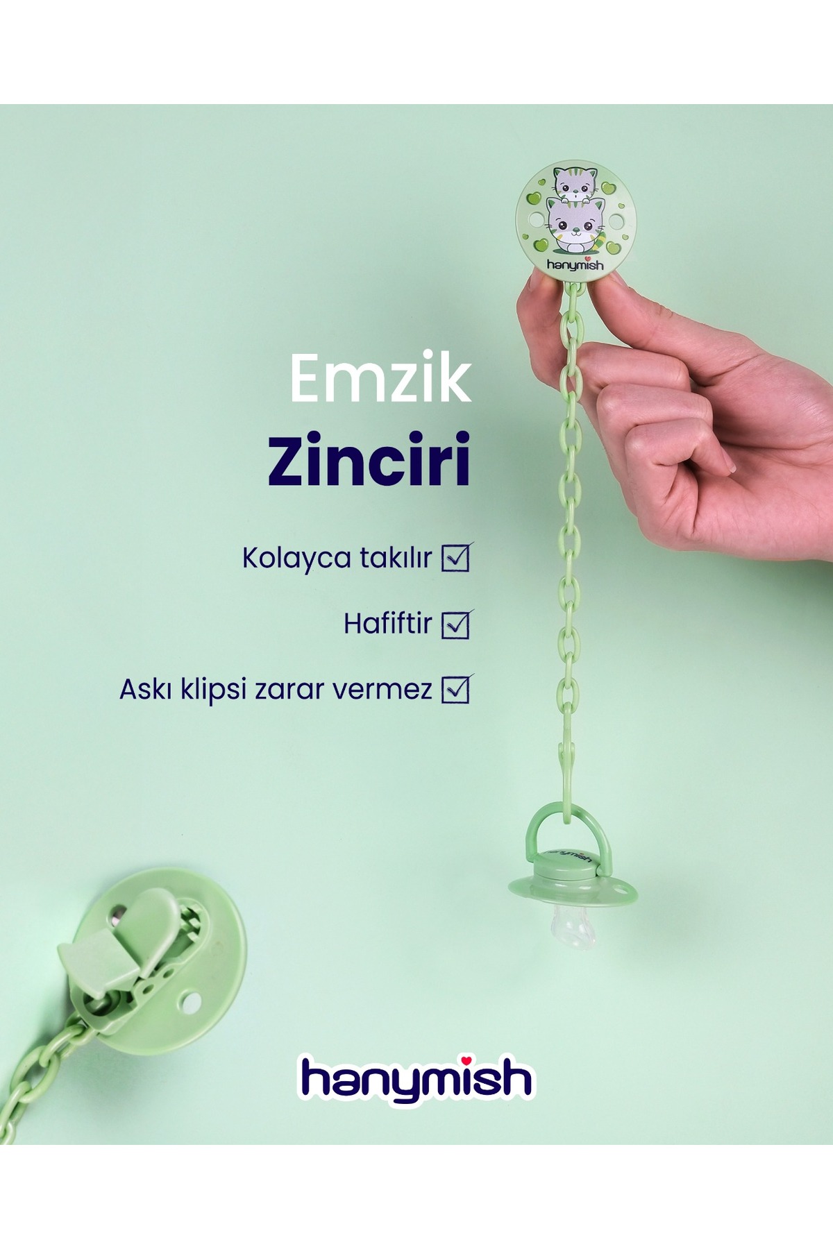Hanymish Emzik Askısı Pp, Güvenli Mandal Sistemi fotoğrafı 5 (önizleme)