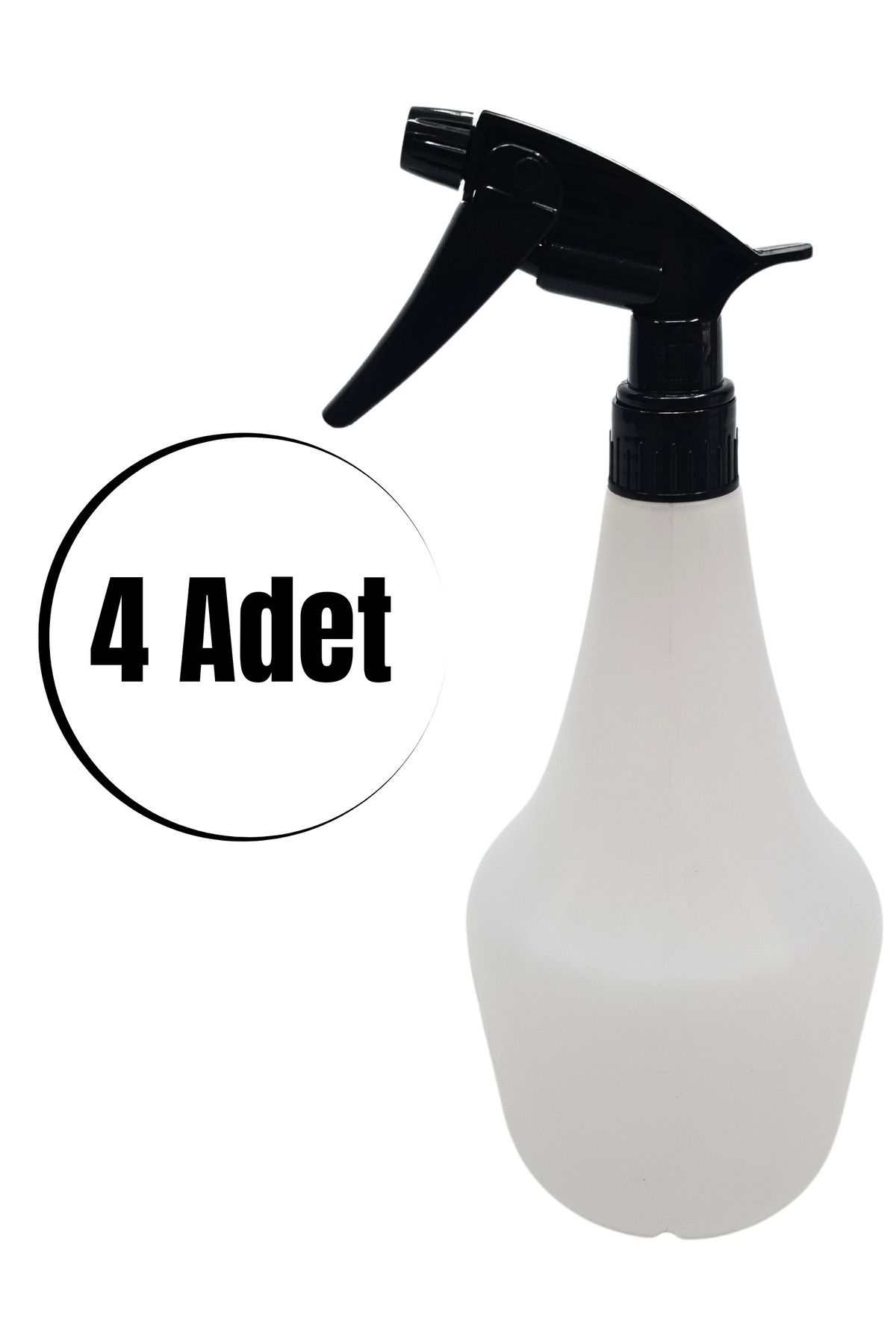Apex Boş Sprey Şişesi- Siyah Kimyasala Dayanıklı Sprey Şişe , Sıvı Püskürtmek İçin Boş Fıs Fıs 4 Adet