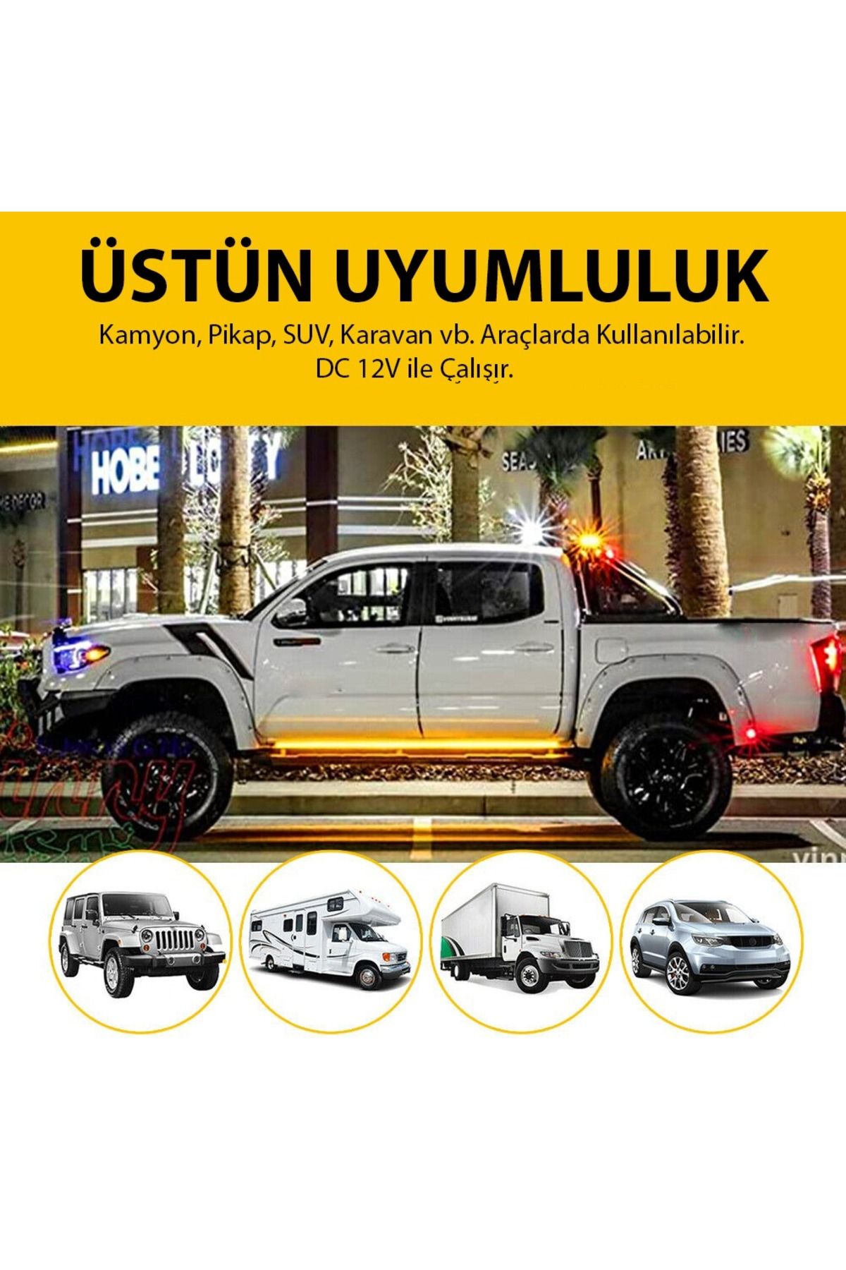 Techmaster-Pick Up Off Road Caravan Suv Side Step LED with DRL Signal 180cm 5