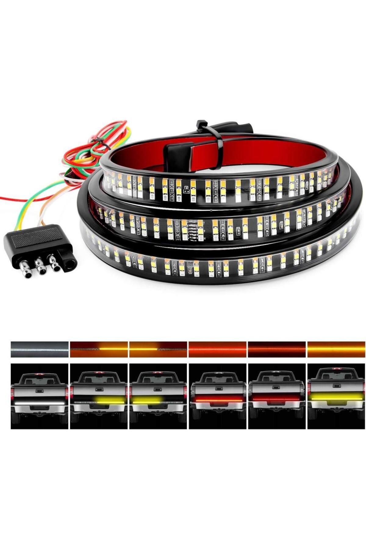 Techmaster-Pick Up Off Road 4x4 Under Trunk Sliding LED Signal 5 Modes 150cm 6