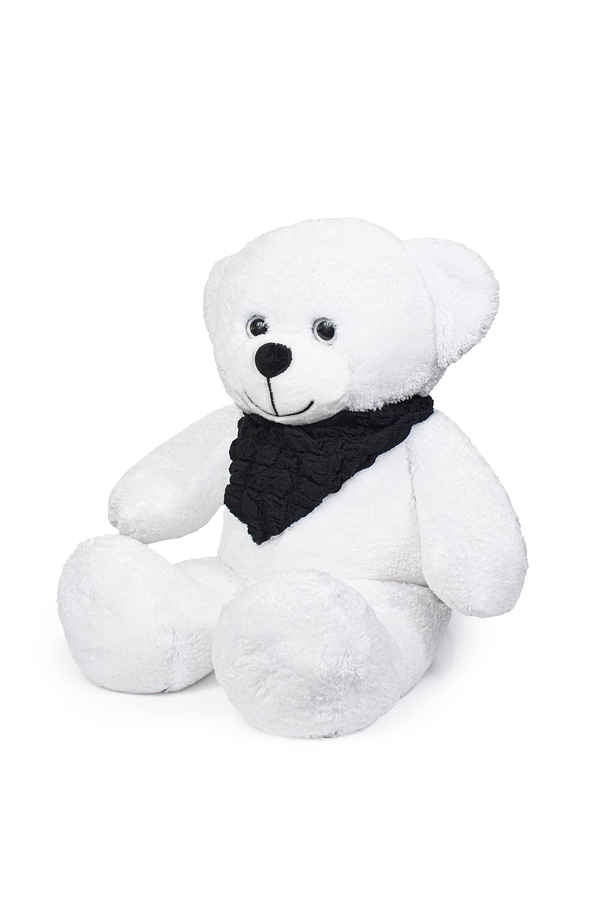 Özgüner Oyuncak-White Plush Teddy Bear with Scarf - Adorable and Soft Big Teddy Bear 3