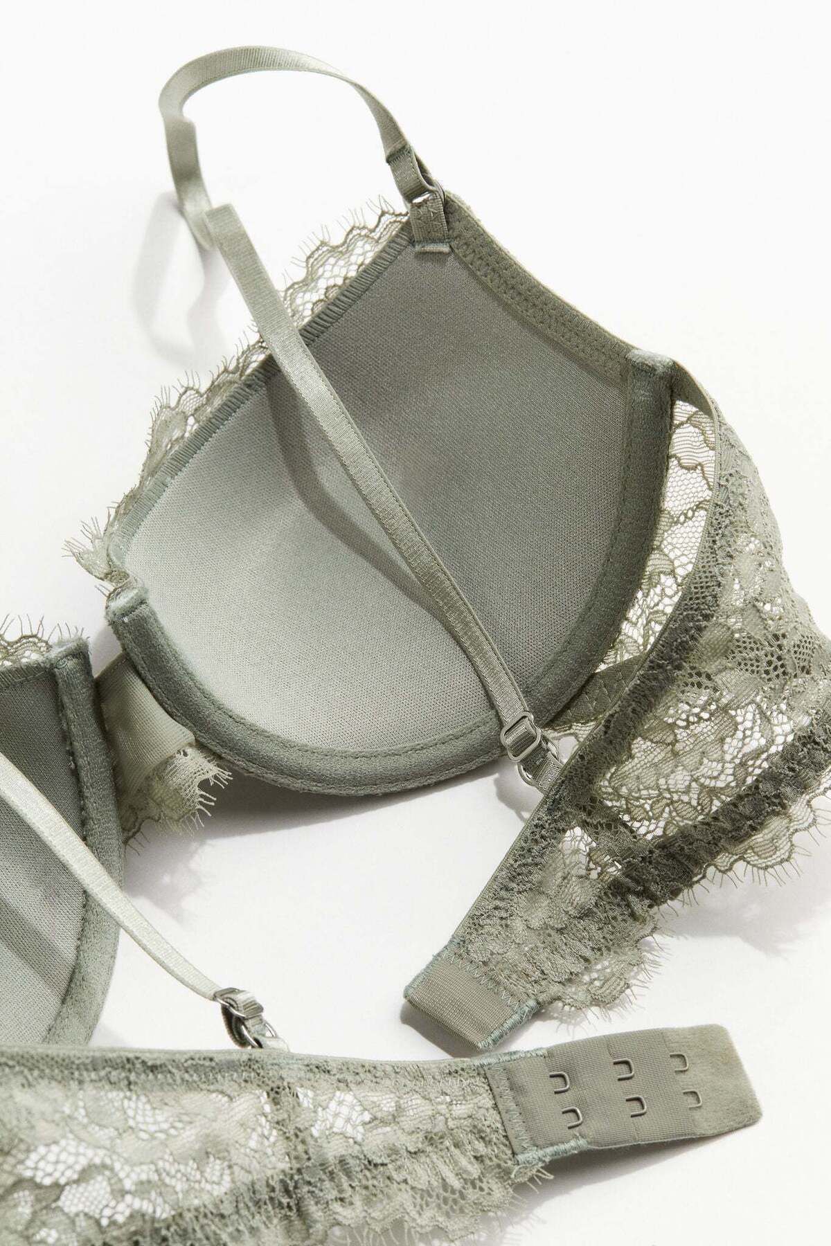 H&M-Lace demi push-up bra 6