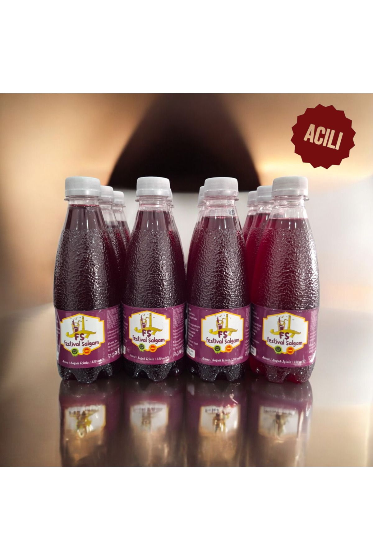 FŞ FESTİVAL ŞALGAM 12×330 ml %100 doğal acılı tanesiz şalgam