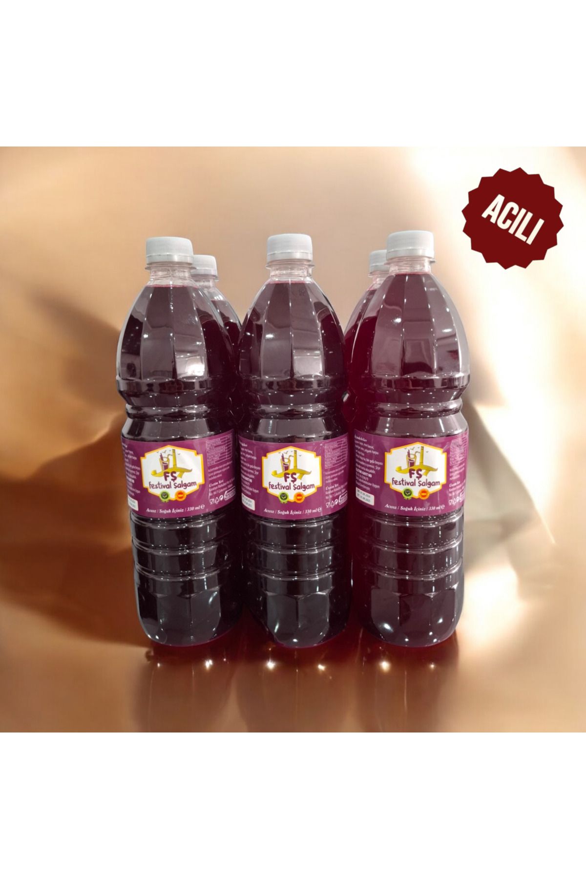 FŞ FESTİVAL ŞALGAM 6×1 litre %100 doğal acılı tanesiz şalgam