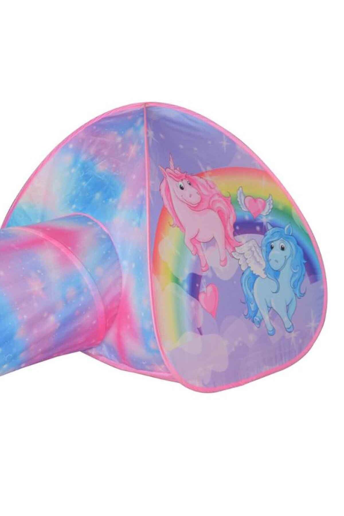 We Camp Renkli Unicorn Tünelli Oyun Çadırı, Eğlenceli ve Güzel Tasarım fotoğrafı 2 (önizleme)