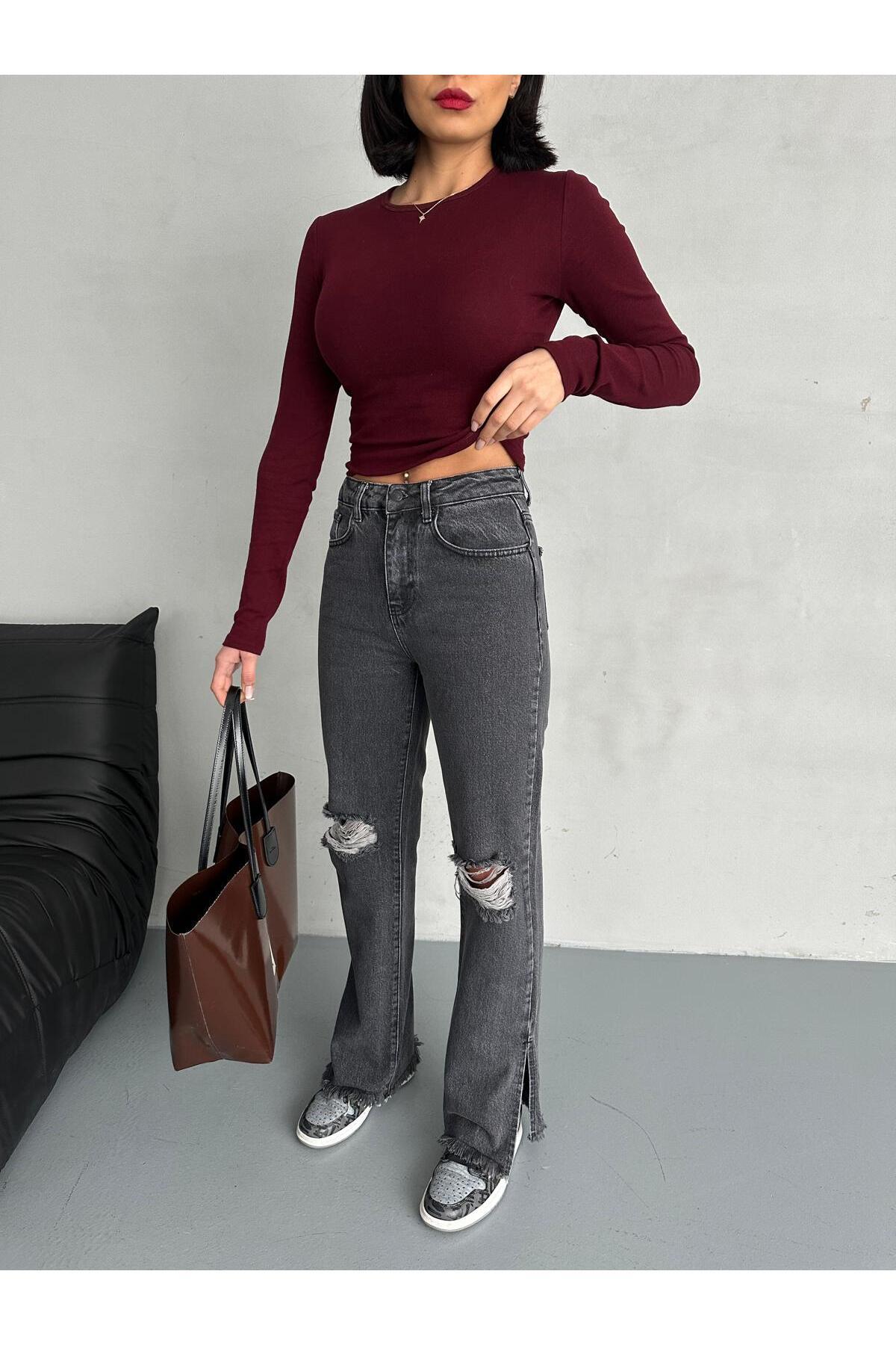 Zeo Basic-Laser Smoked Washed Pipe Jeans 5