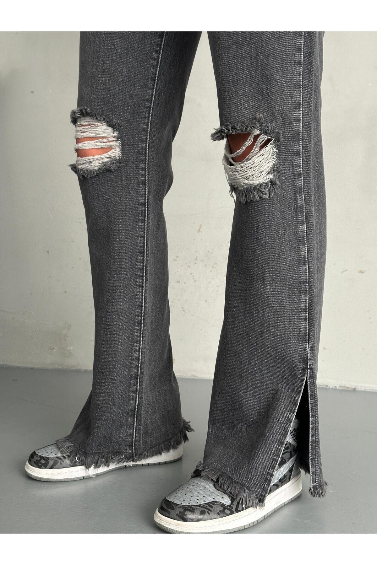 Zeo Basic-Laser Smoked Washed Pipe Jeans 7