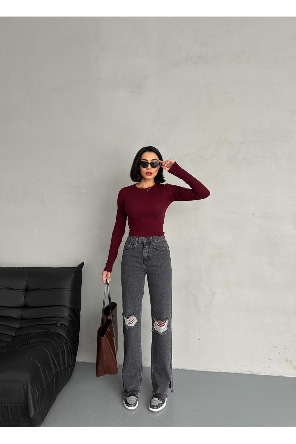 Zeo Basic-Laser Smoked Washed Pipe Jeans 1