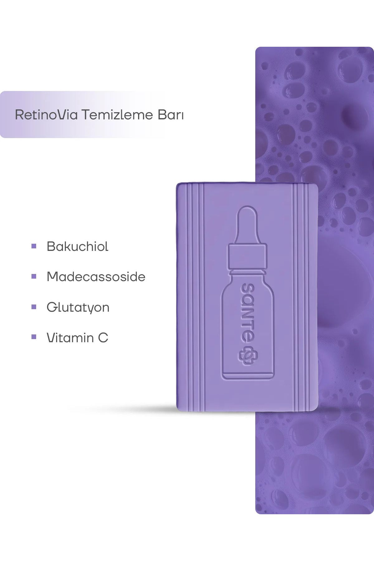 SantePlus-Sante Plus Retinovia Anti-Aging Skin Renewal Cleansing Bar 120 Gr 3