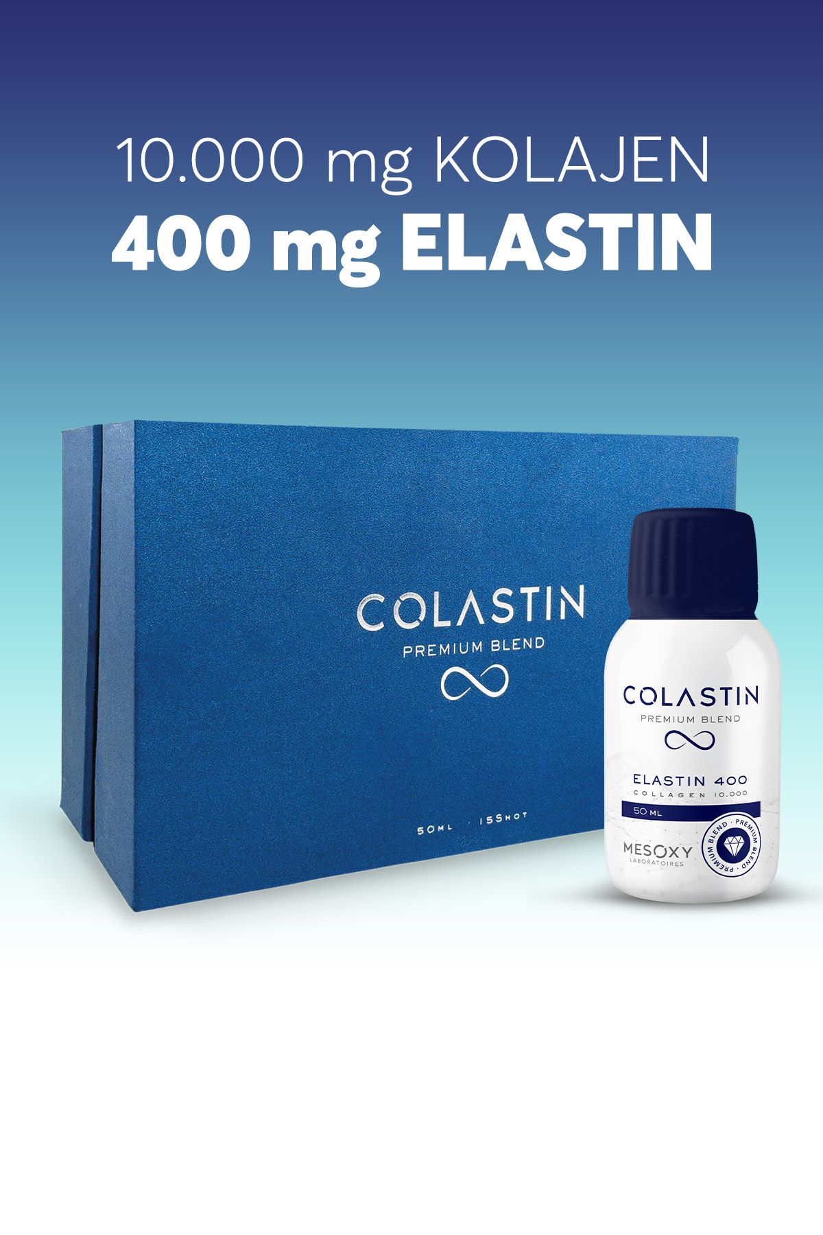 Colastin 10 Bin Mg Kolajen & 400 Mg Elastin 50 ml X 14 Shot | Cilt ve Vücut Takviyesi