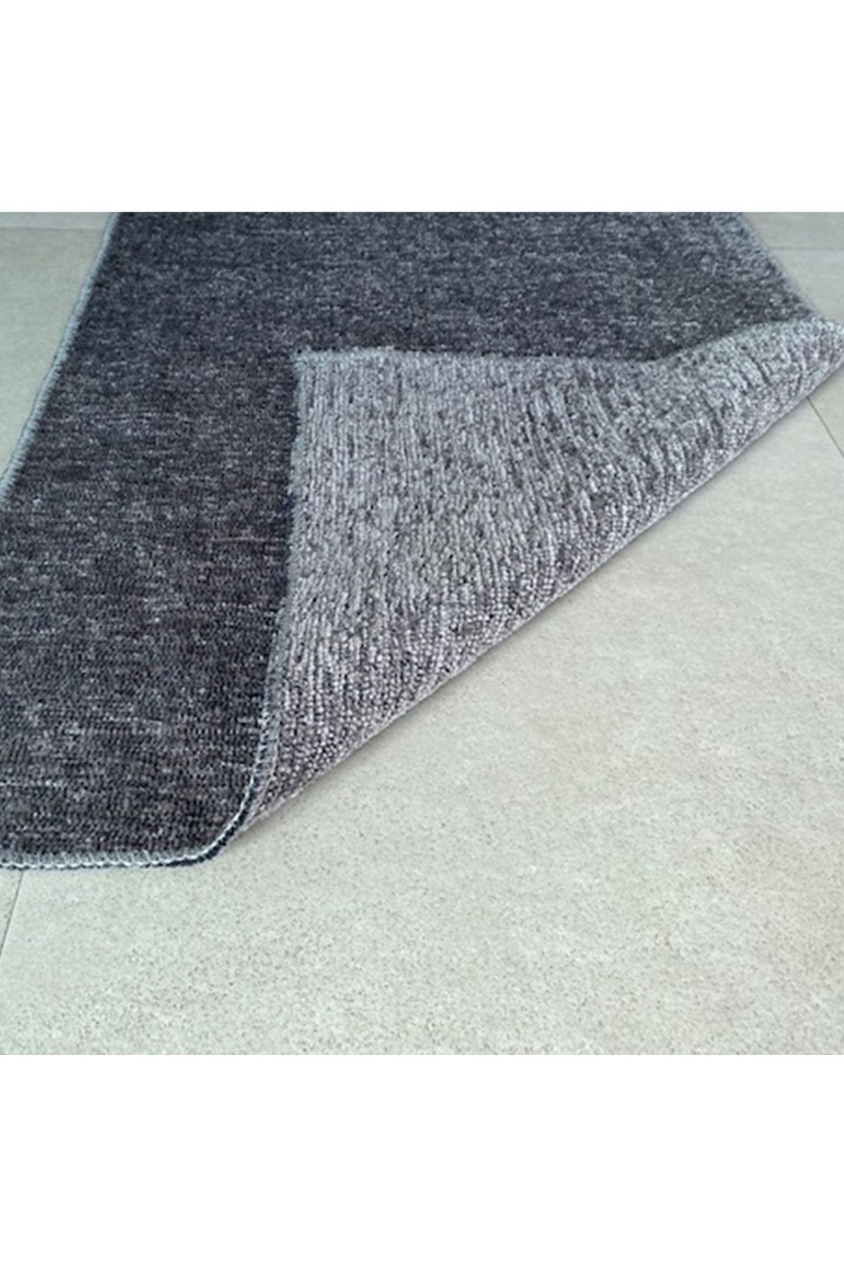 Homelux-Foldy Rug, Rectangular, 155X230 Cm, Plain, Double-Sided, Dark Grey, Polyester 1