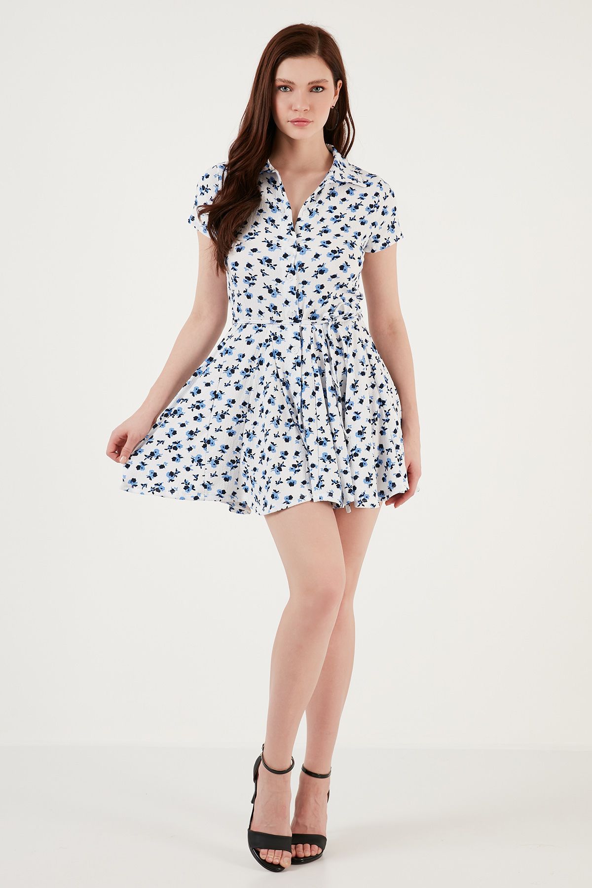 Lela-Mini Shirt Dress Dress with Lacing Detail 5869006 4