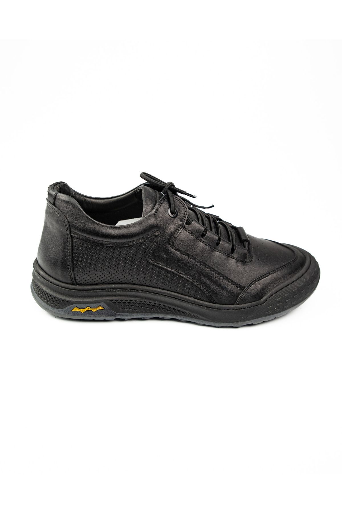 Nobel-4029 Black Skin Leather Men's Casual Shoes 2