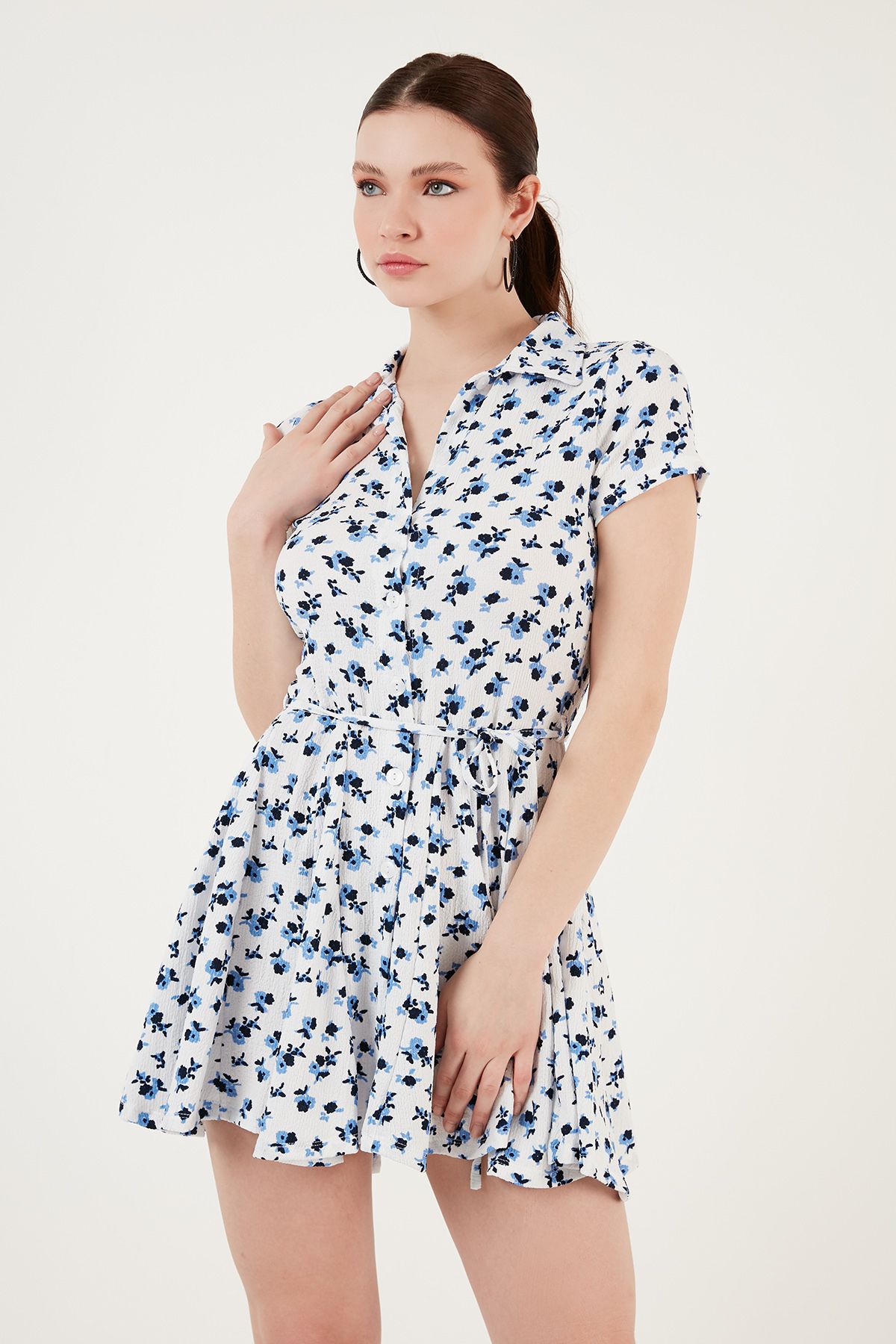 Lela-Mini Shirt Dress Dress with Lacing Detail 5869006 6