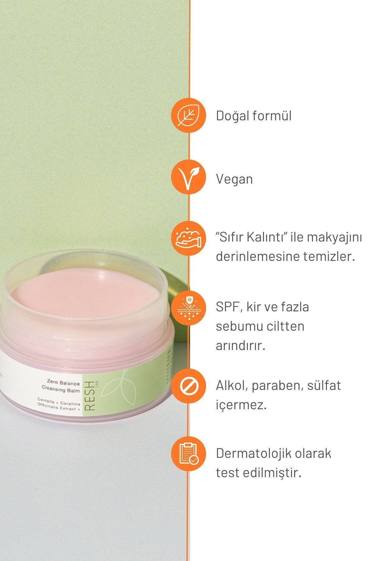 پاک کننده آرایش تعادل صفر 100 میل صورت و مبتنی بر روغن وگان RESH LAB