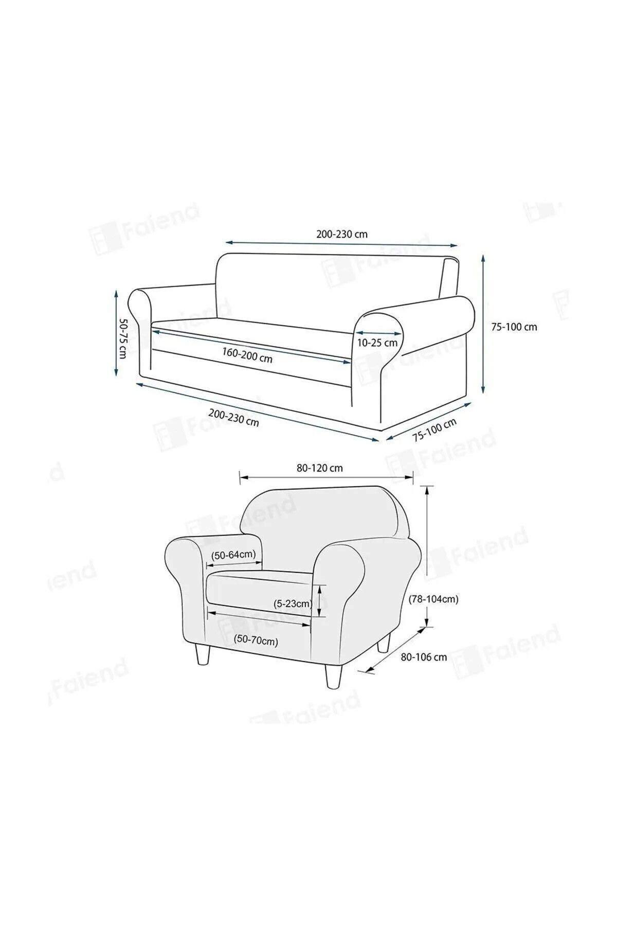 probak-Jacquard 3 3 1 1 Set de huse pentru scaune pentru canapea elastică 3